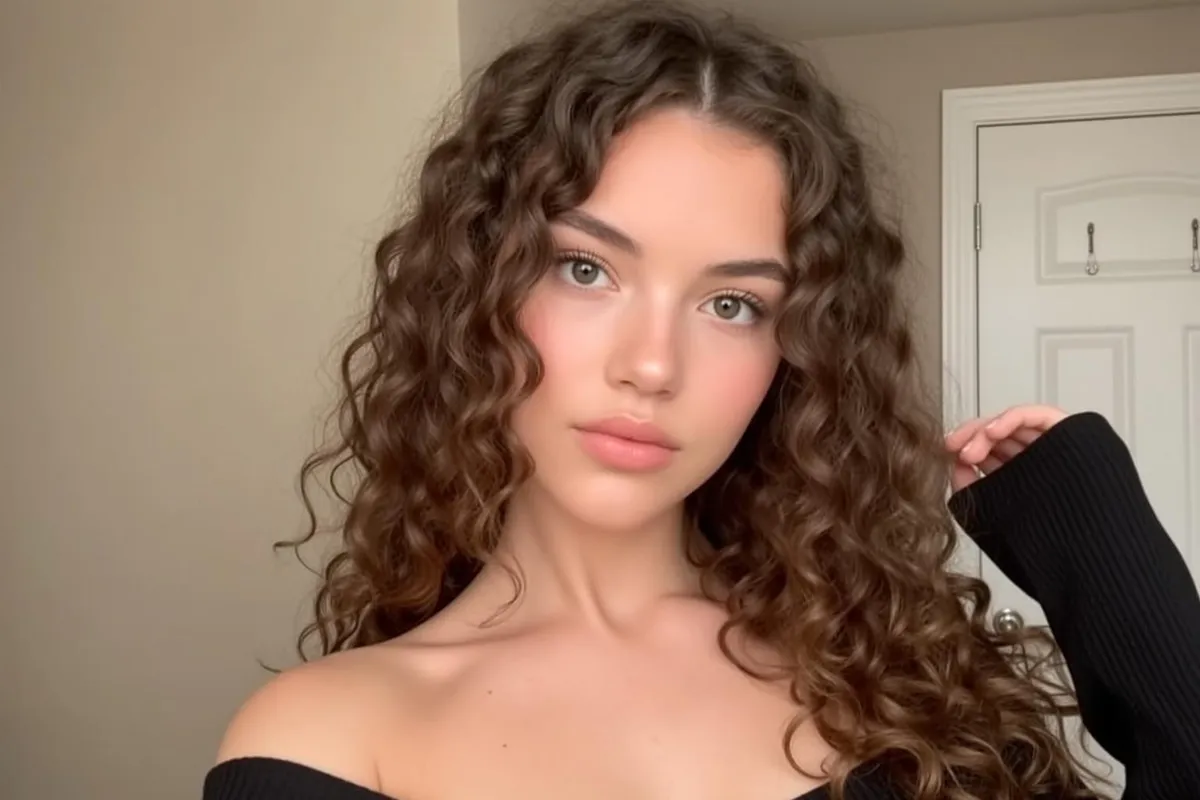 Off Shoulder Knit Hair Touch