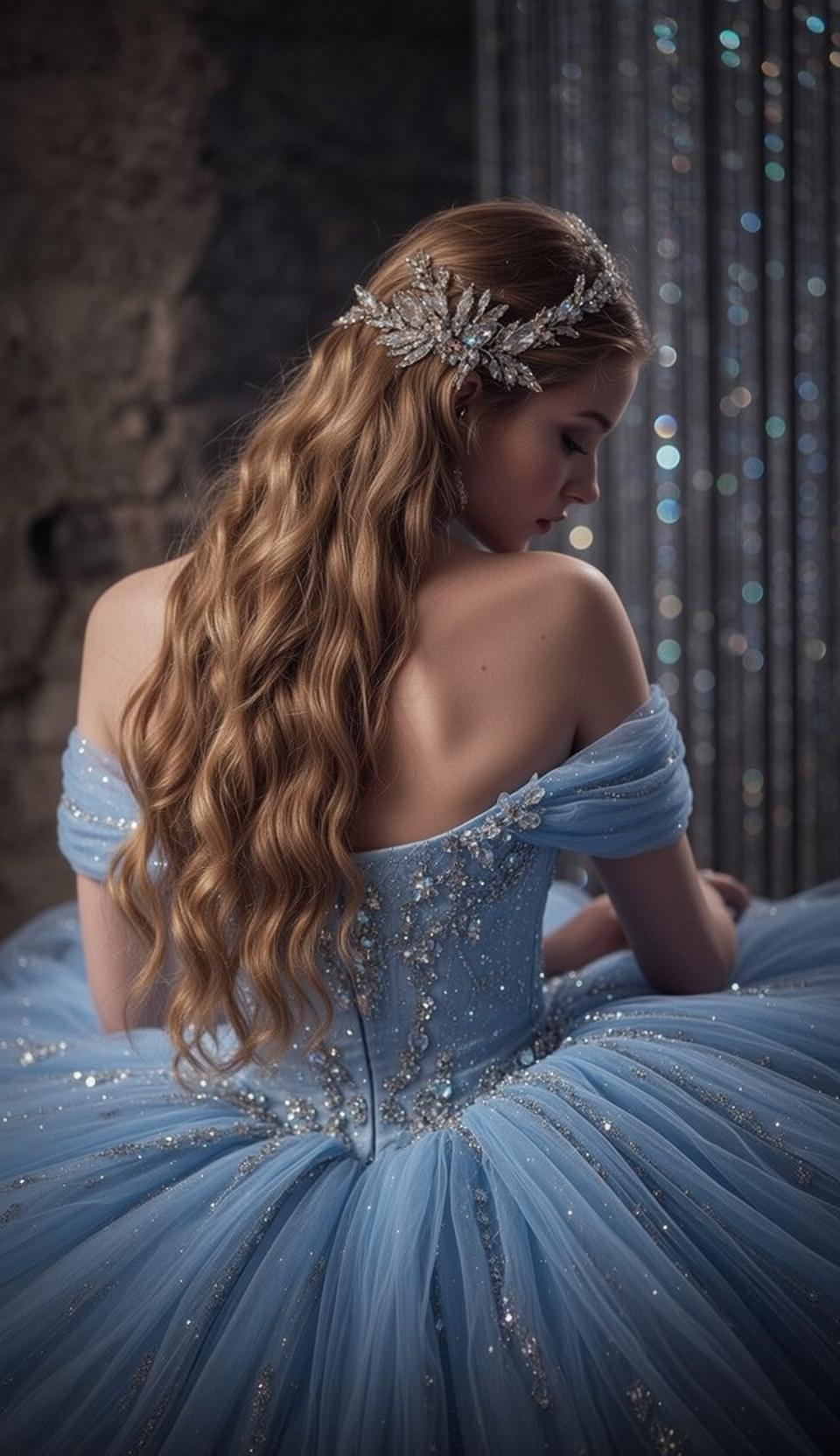 Blue Ball Gown Reverie