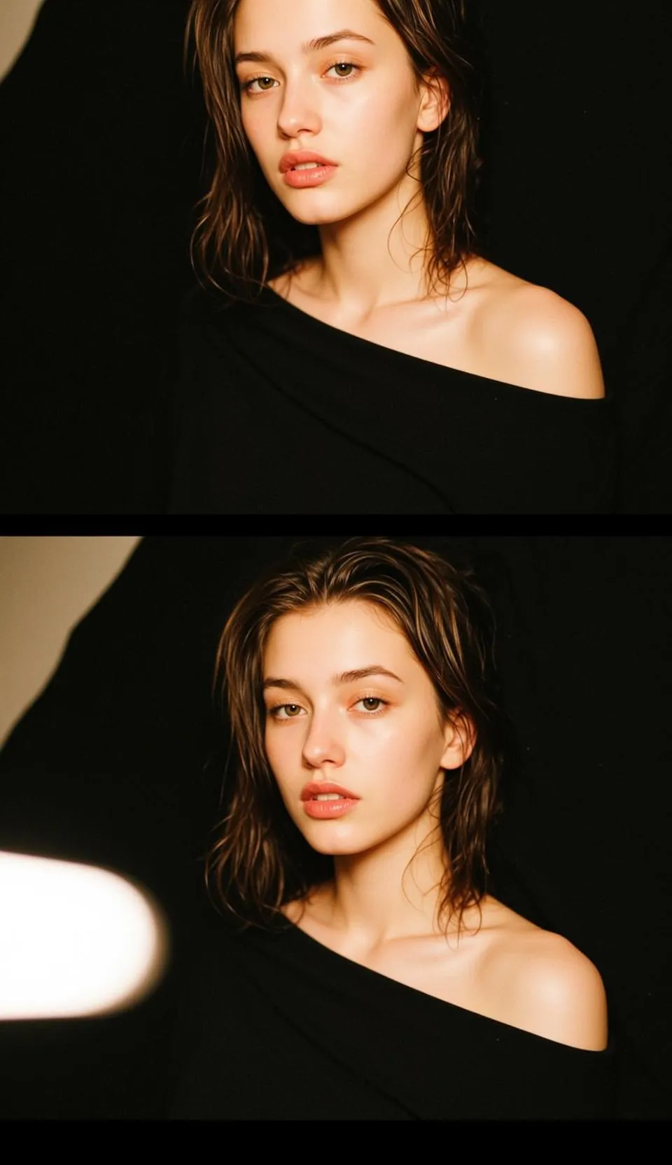 Black Off Shoulder Portrait