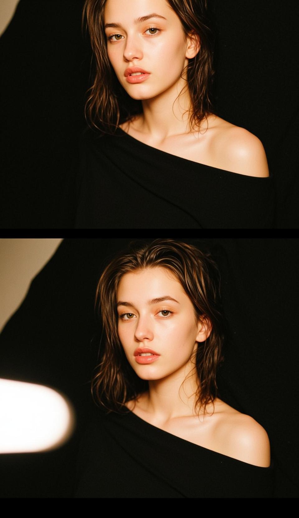 Black Off Shoulder Portrait