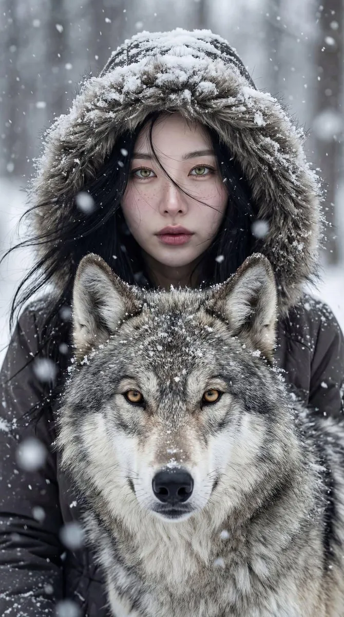 Objective Create Breathtaking Cinematic Winter Portrait Depicting Deep Primal Bond