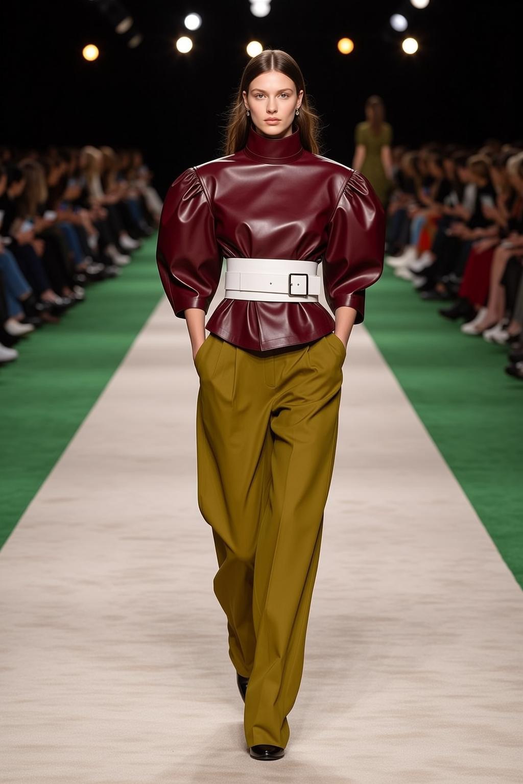Autumn Young Long Straight Brown Fair Maroon
