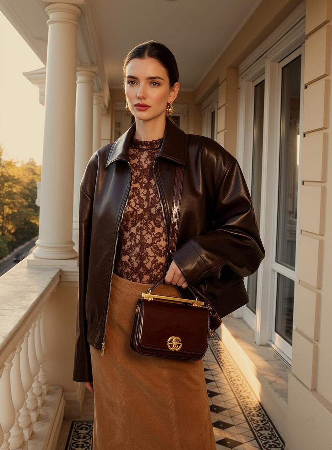 Autumn Young Dark Brown Pulled Back Fair