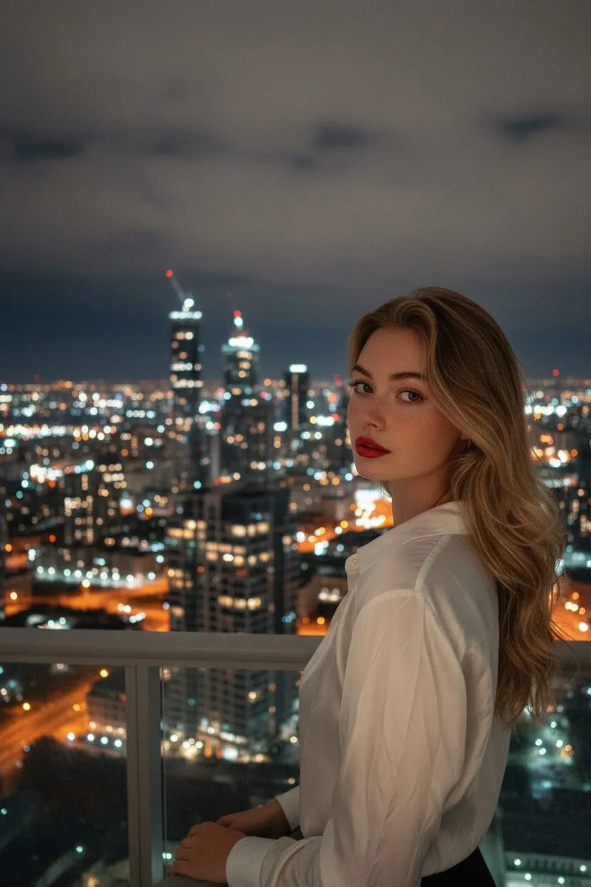 Makeup In Balcony Portrait