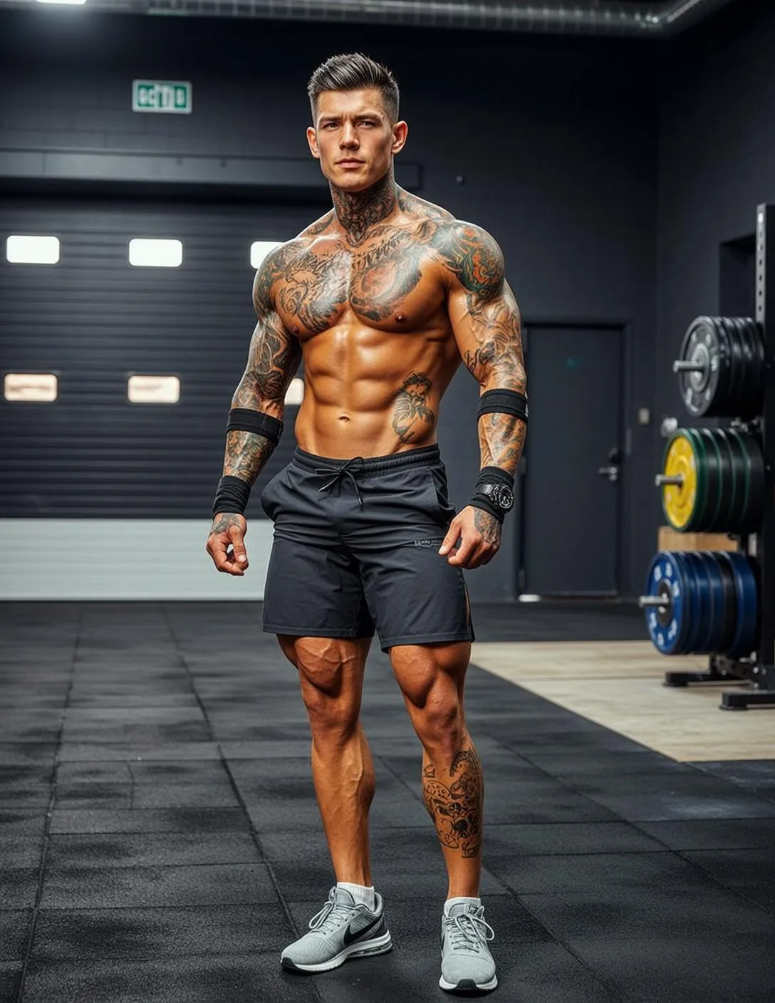 Tattoos In A Gym