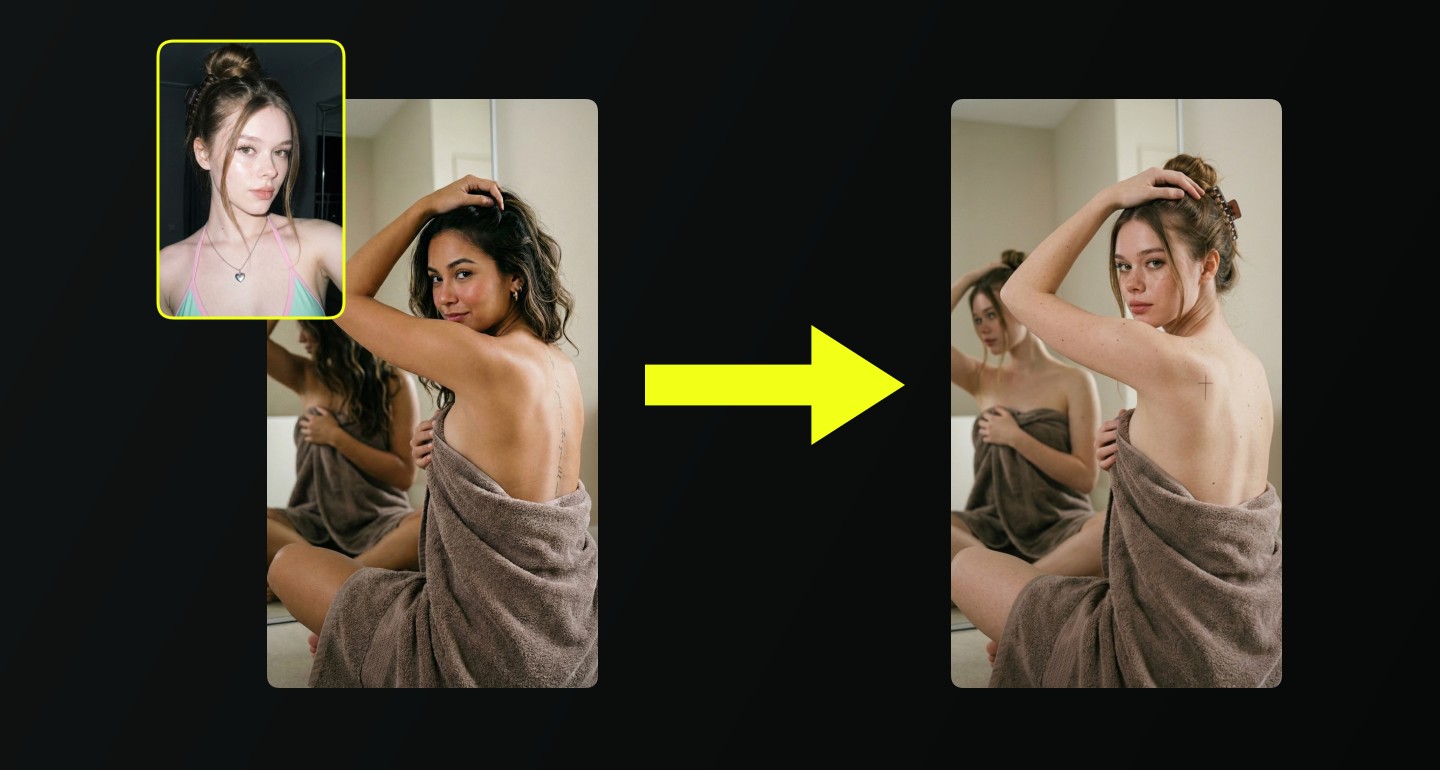Mila remix walkthrough for Casual Female Posing in Towel Sitting