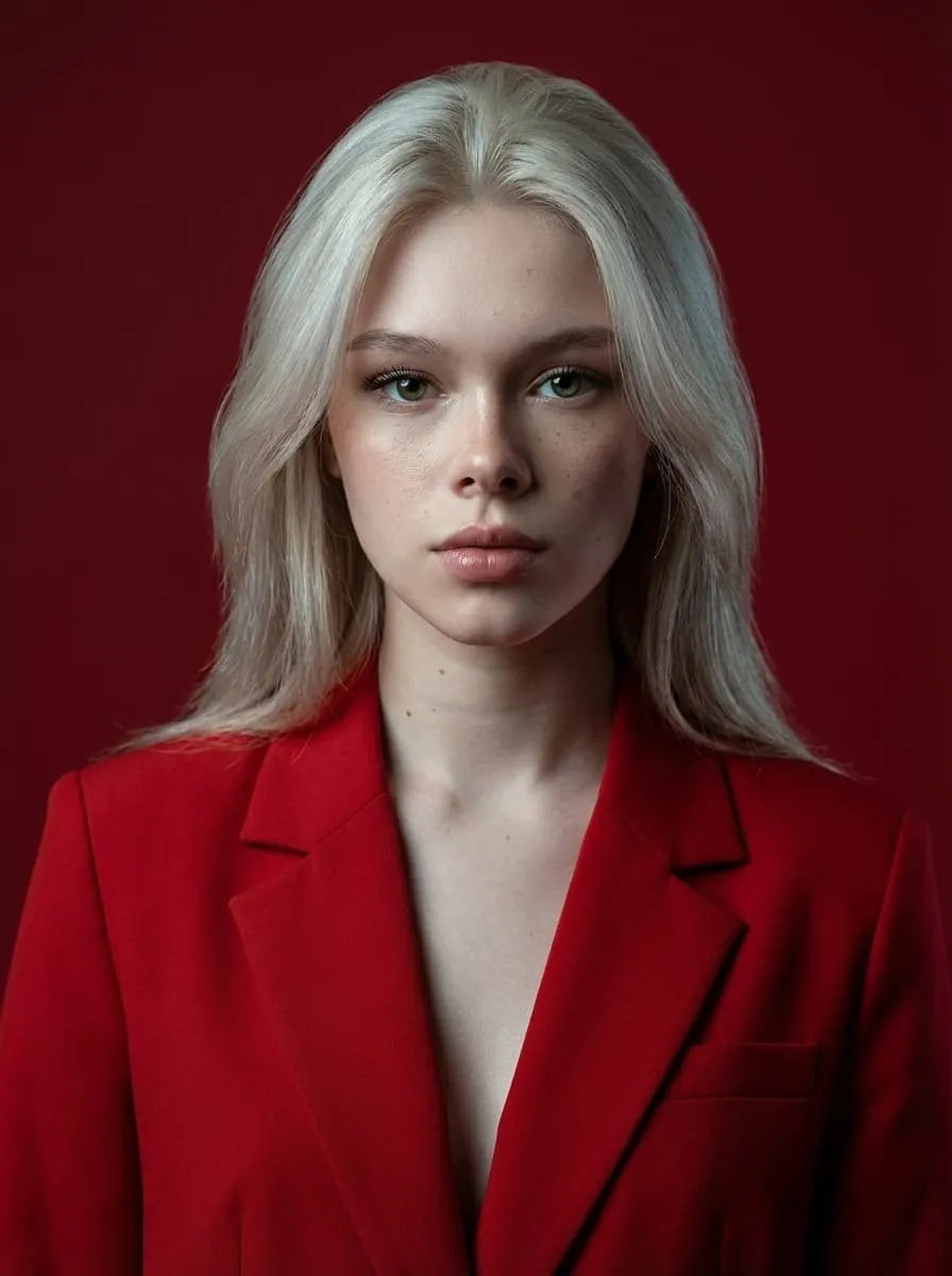 Red Fashion Portrait