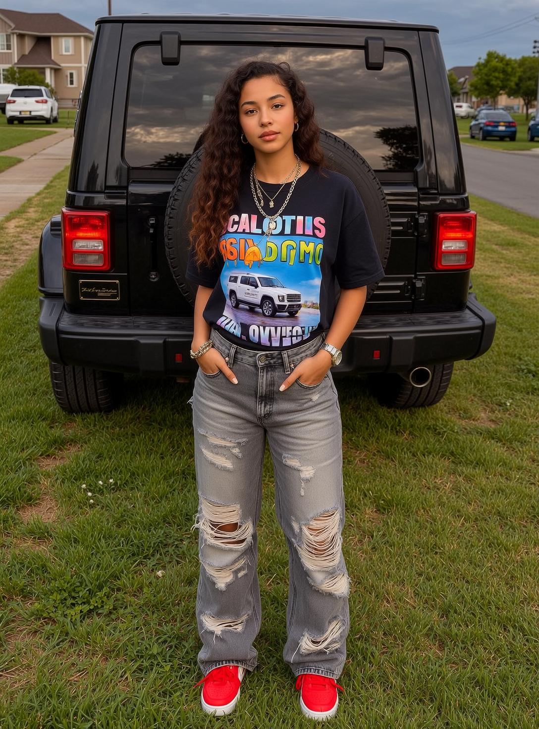 SUV Graphic Tee Portrait
