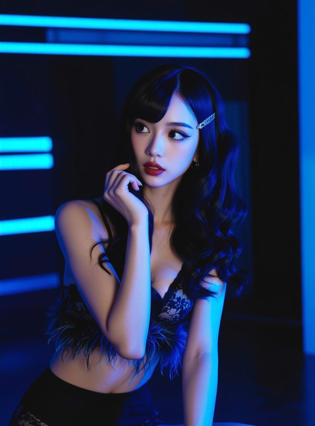 Neon Room Feather Bra