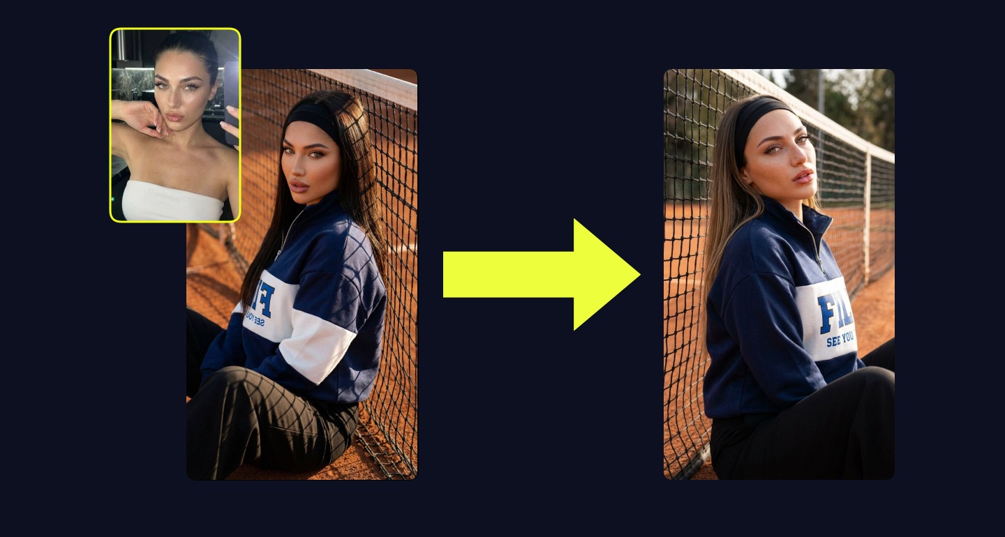 Lily remix walkthrough for Tennis Court Fashion Portrait Confident Pose