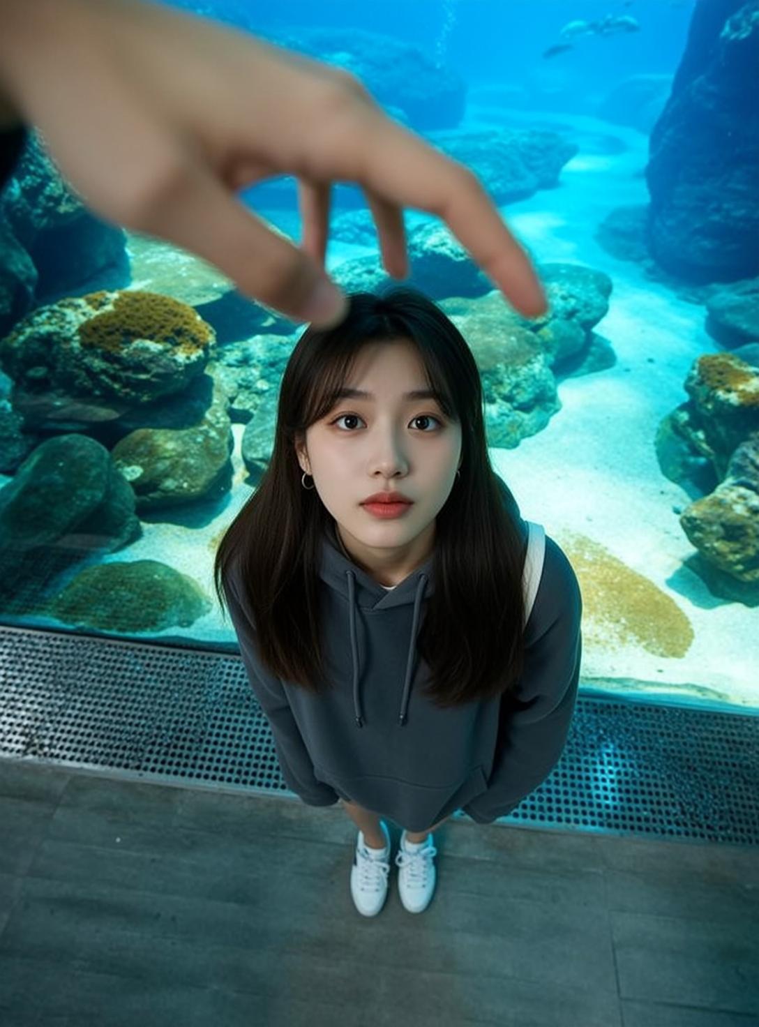 Explore Stands Looking Directly Neutral Her Head