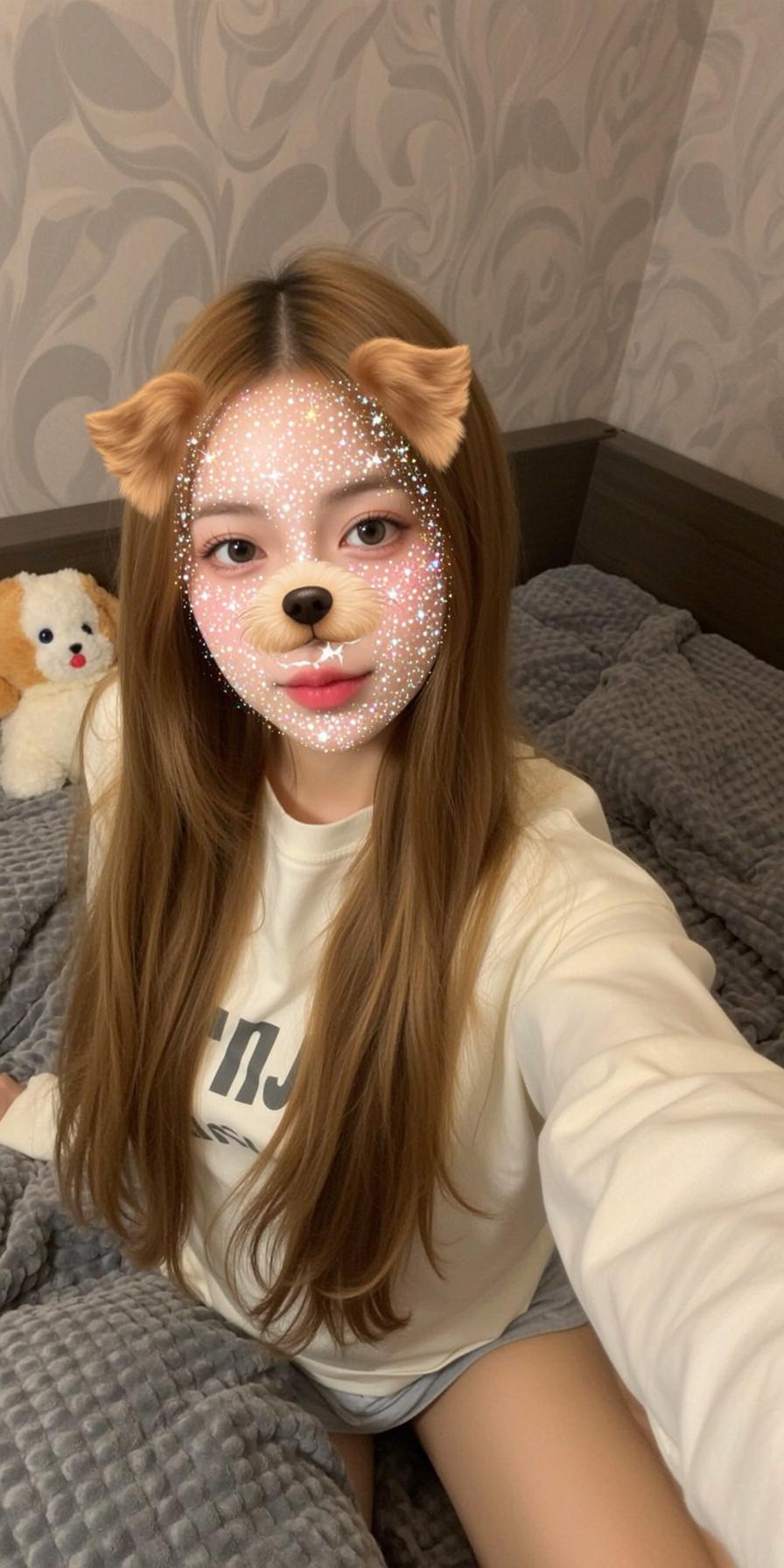 Ar Dog Filter Oversized White Sweater