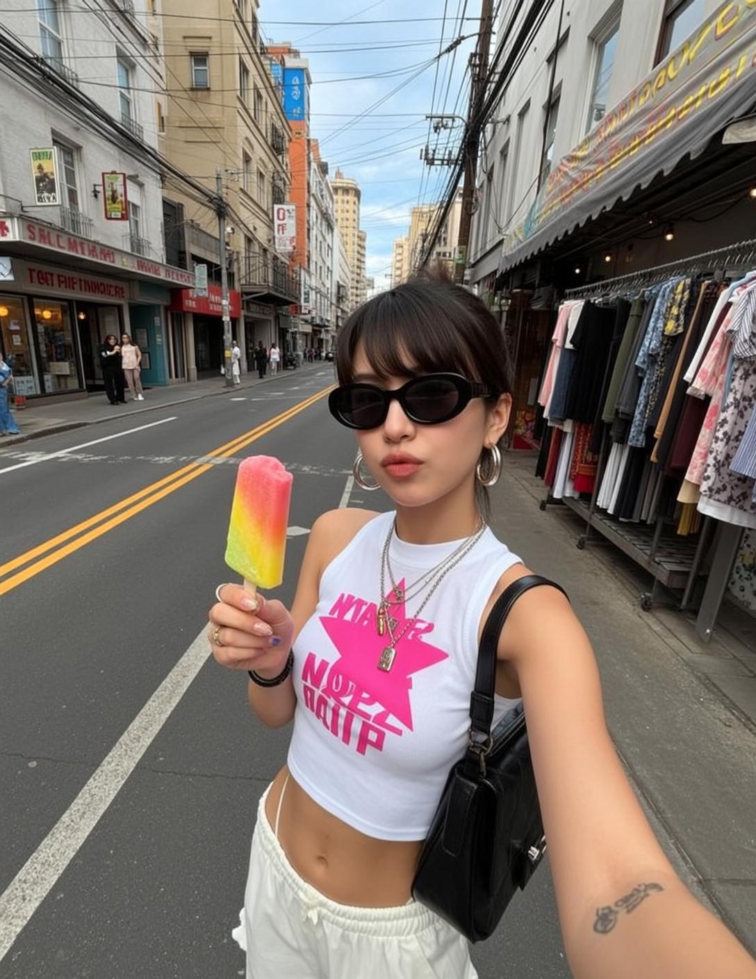 Star Crop Top Popsicle