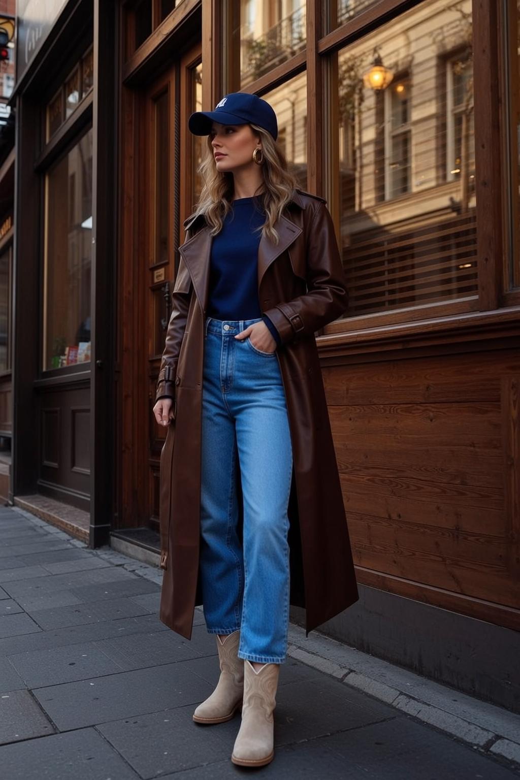 Leather Trench Street Style