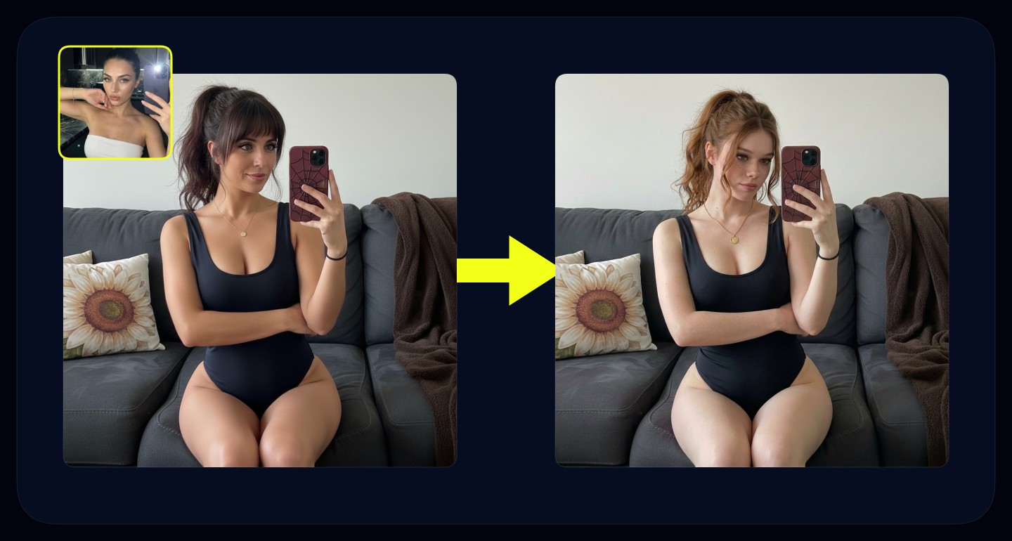 Mila remix walkthrough for Realistic Woman Sofa Smartphone Selfie