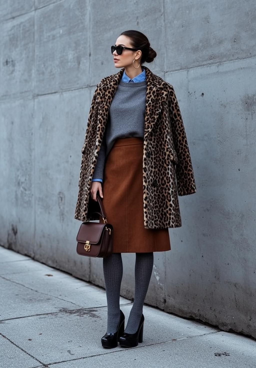 Autumn Dark Brown Pulled Back Bun Fair