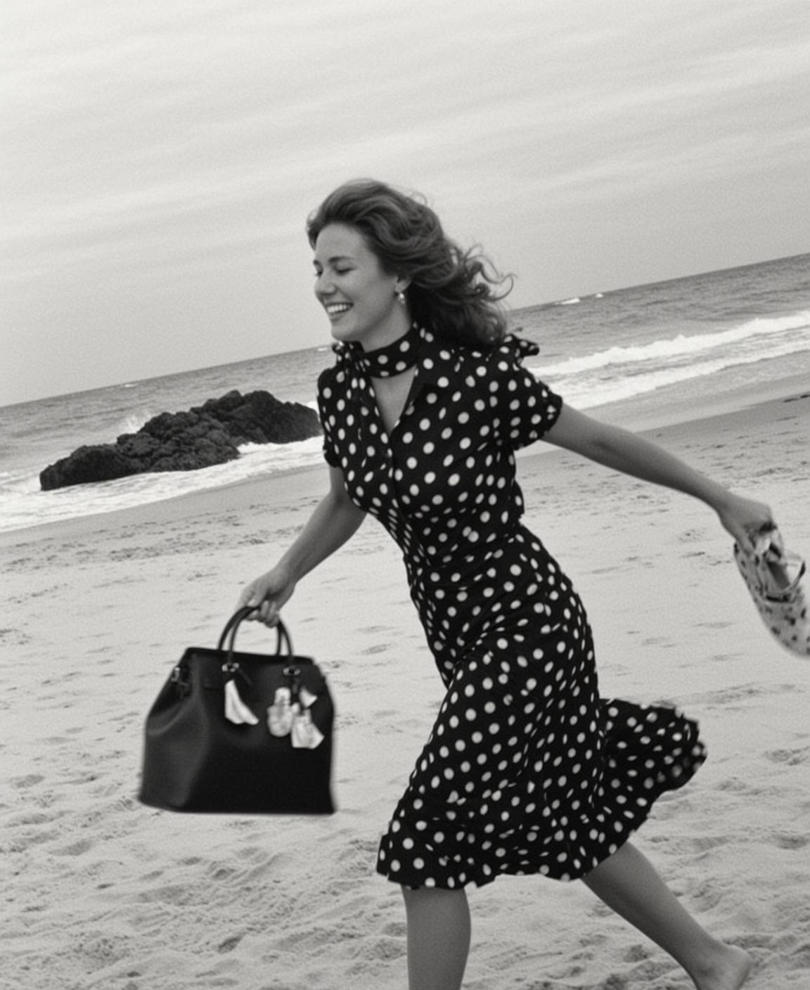Black And White Medium Shot Full Body Photorealistic Image Captures