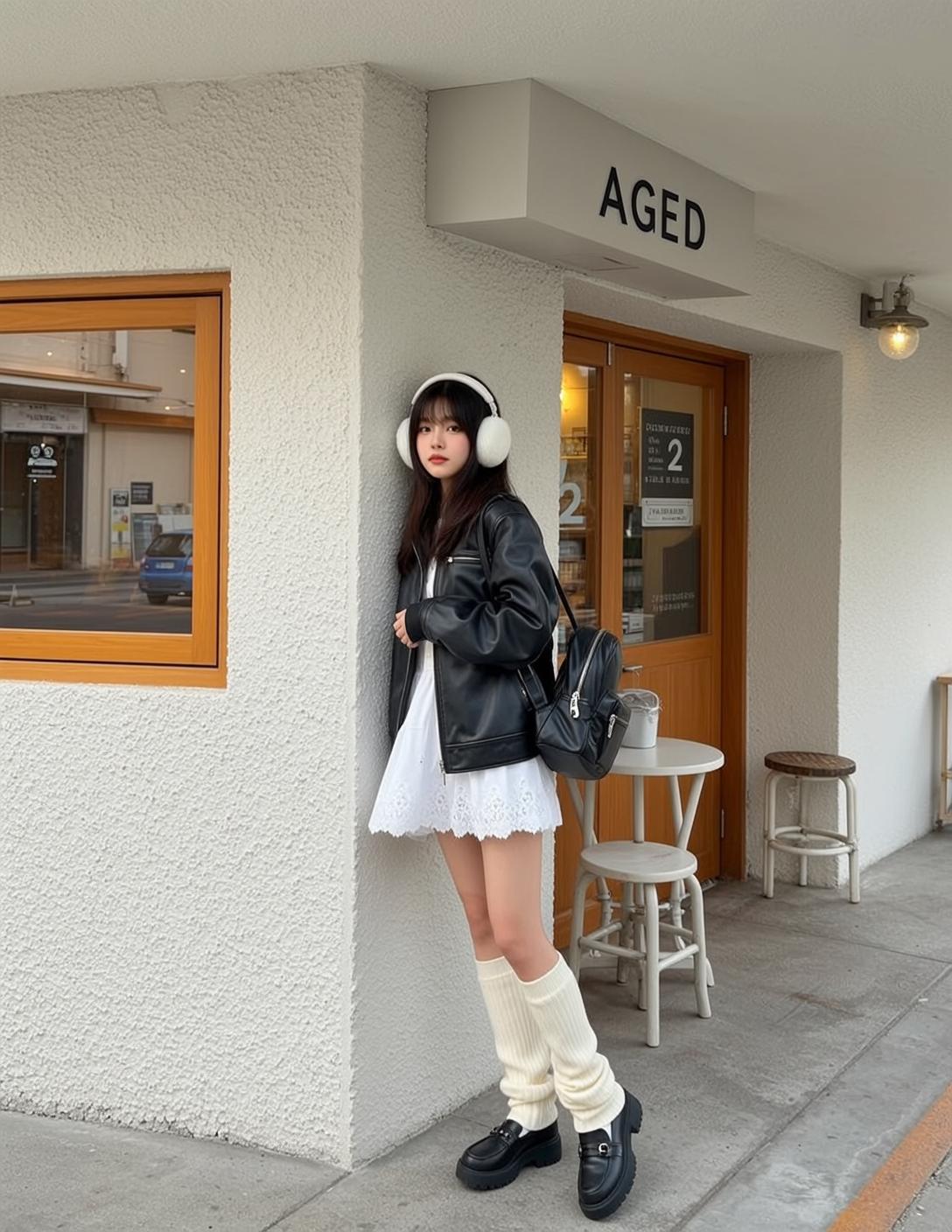 Acubi Young Asian Long Dark Straight Hair