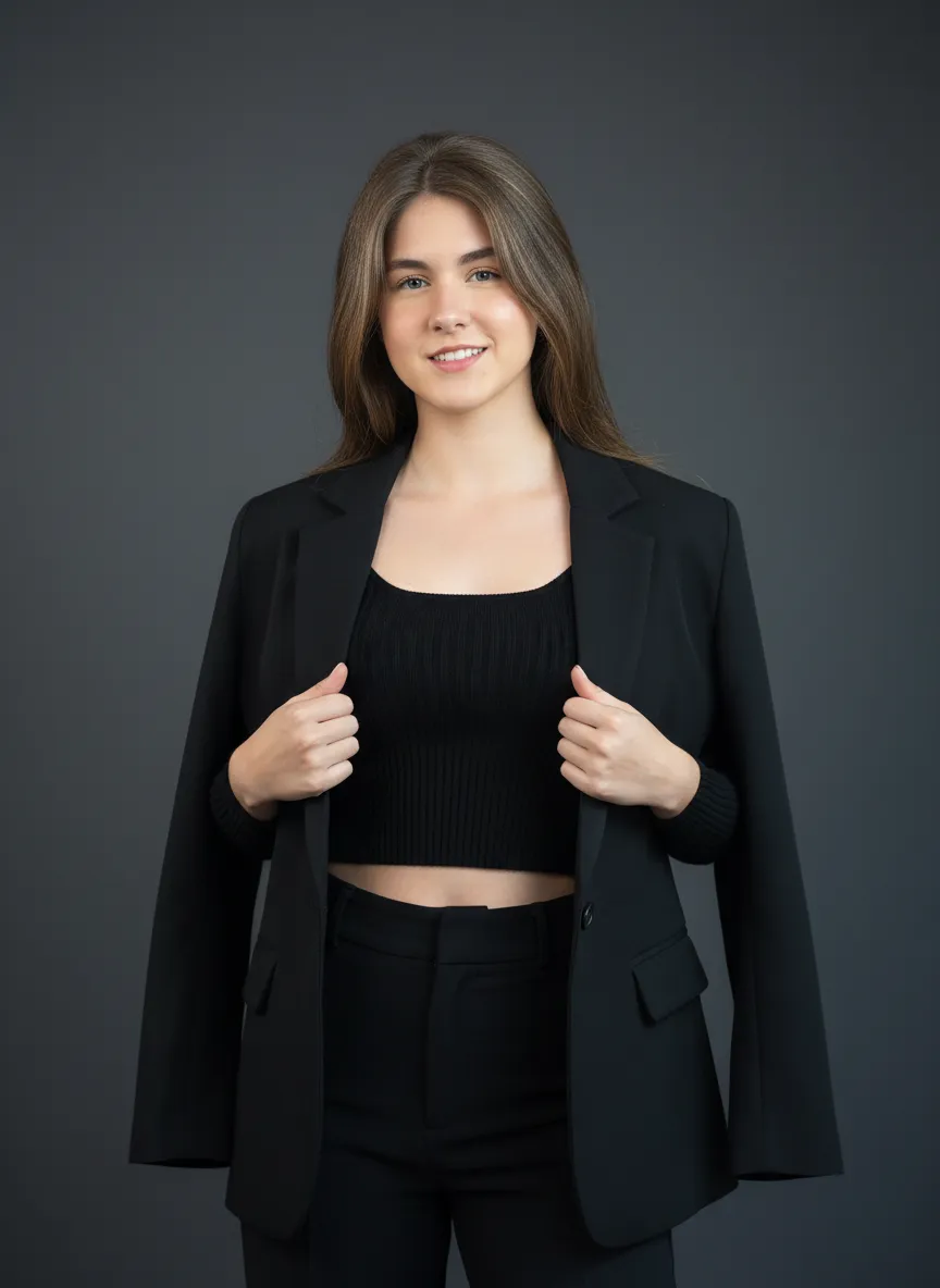 Retrato Estiloso Com Blazer