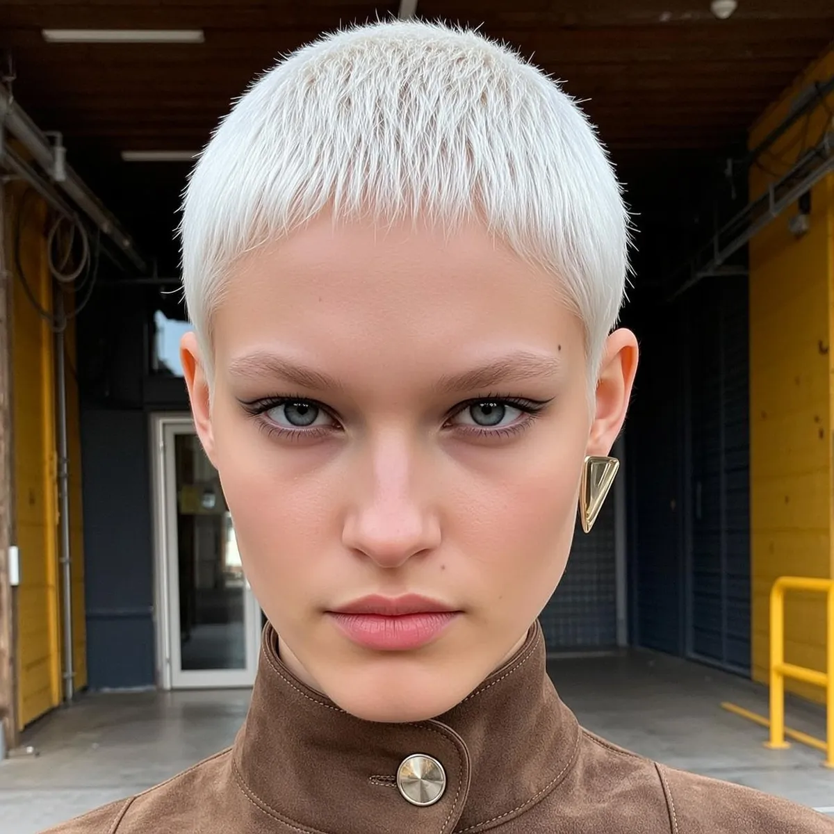 Makeup And Earrings In Fashion Portrait