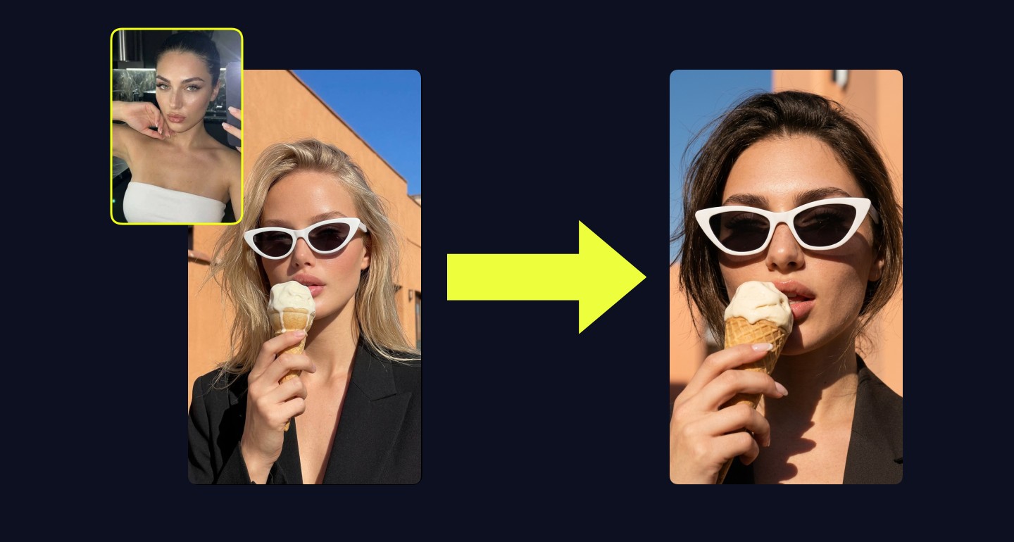 Lily remix walkthrough for Eating Ice Cream Cat Eye Glasses Dark Jacket