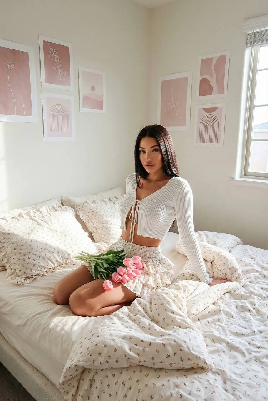 Realistic Milk Studio Bedroom Morning Light