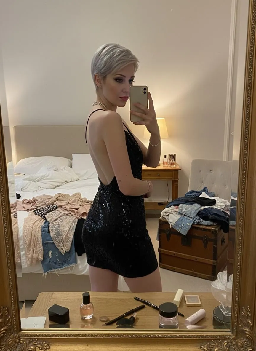 Makeup In Mirror Selfie