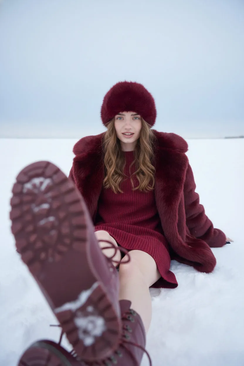 winter fashion portrait