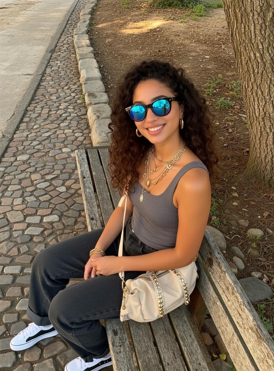 Explore Seated Weathered Wooden Park Bench Angled