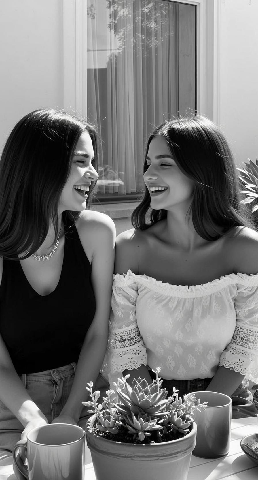 Explore Two Women Are Seated Side-by-side Facing