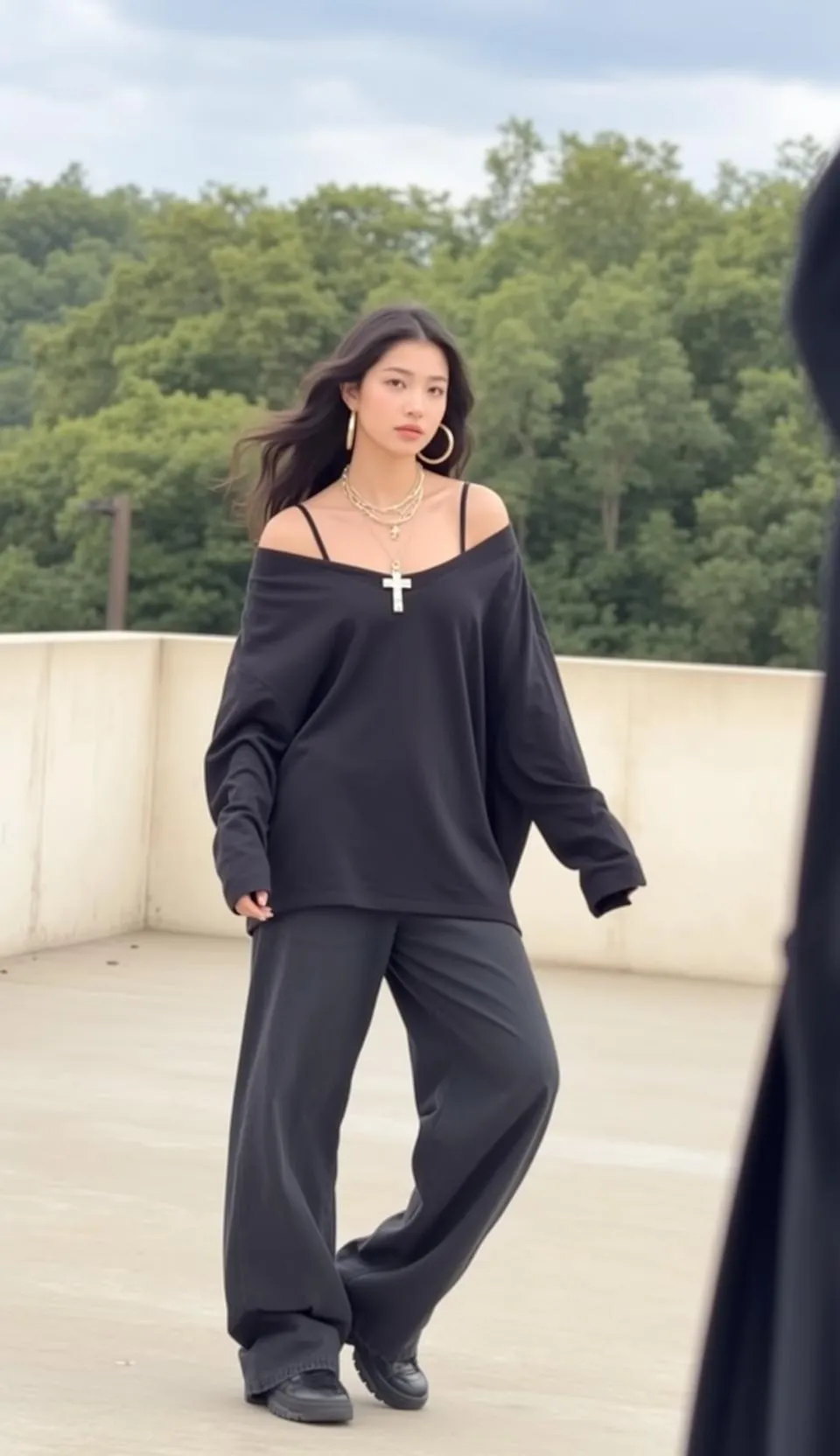 Necklace On A Rooftop