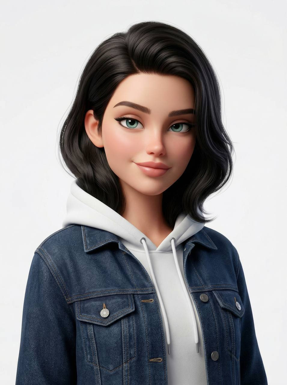 3D avatar depicting a playful character with tongue out against a clean white background, styled in Pixar aesthetics