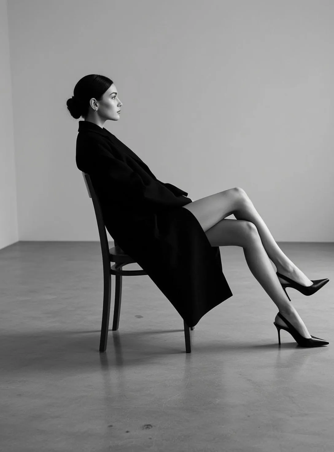 Makeup And Earrings In Studio Portrait