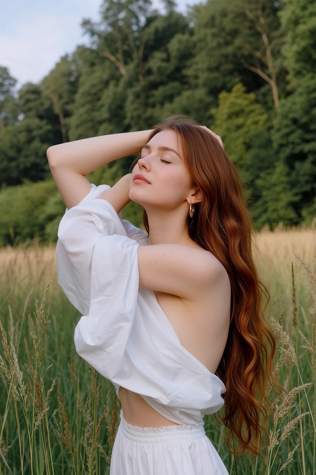 Off Shoulder Grass Field