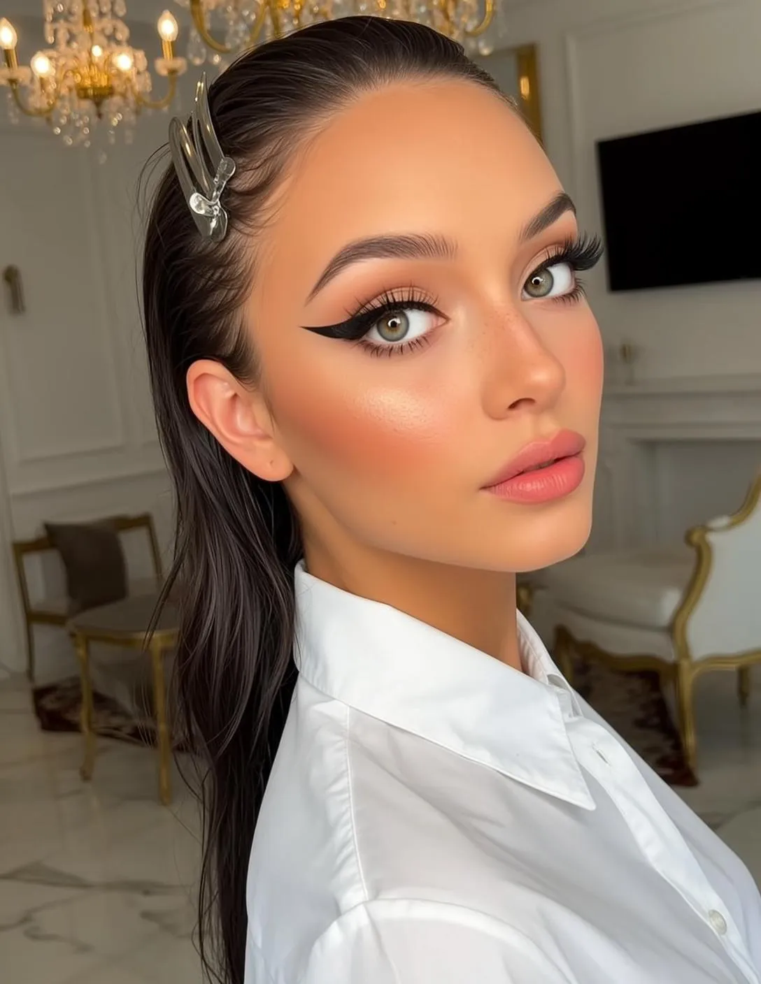 Makeup And Lash Extensions By A Wall