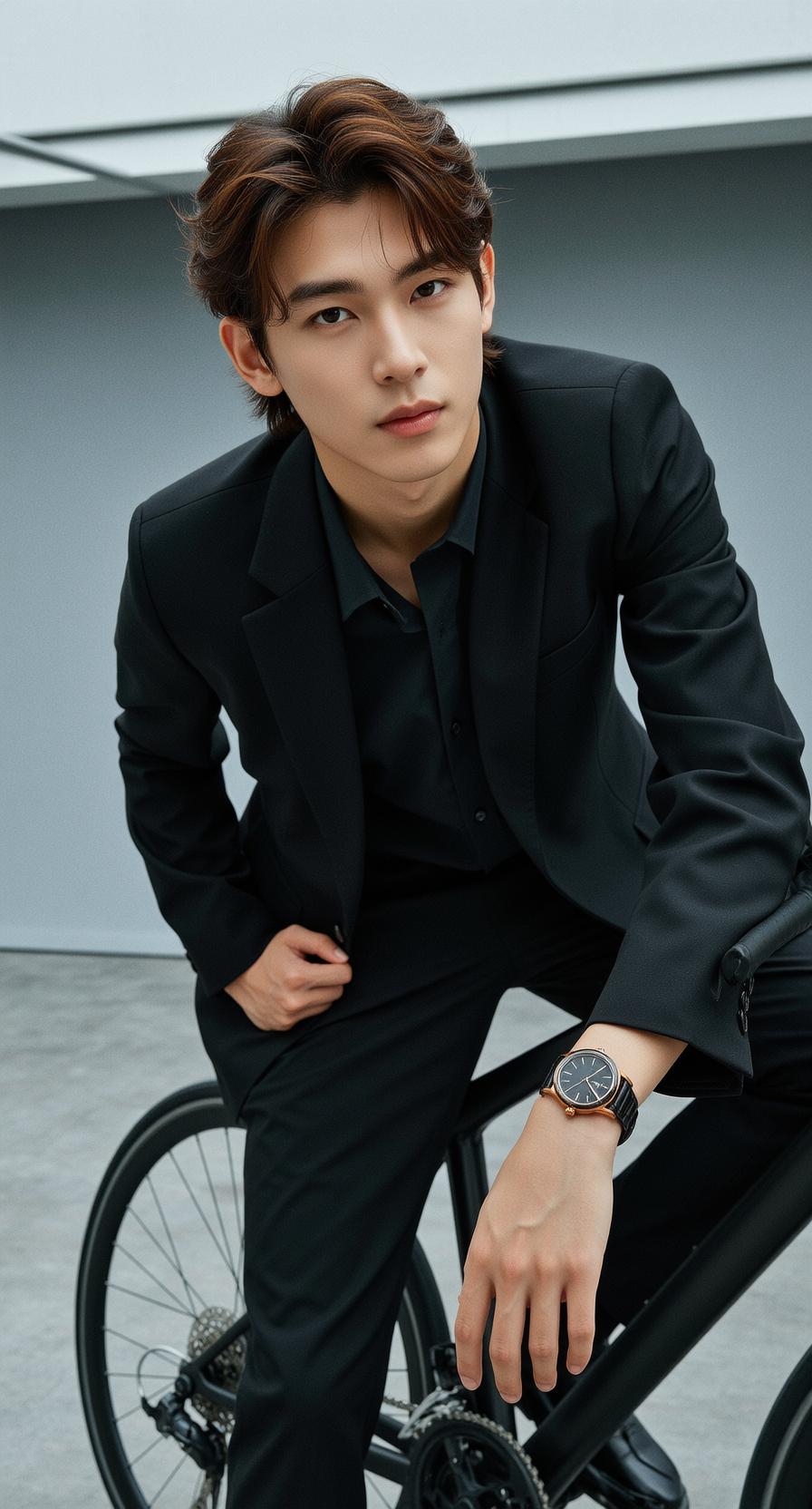 Explore Seated Bicycle Leaning Forward Slightly His