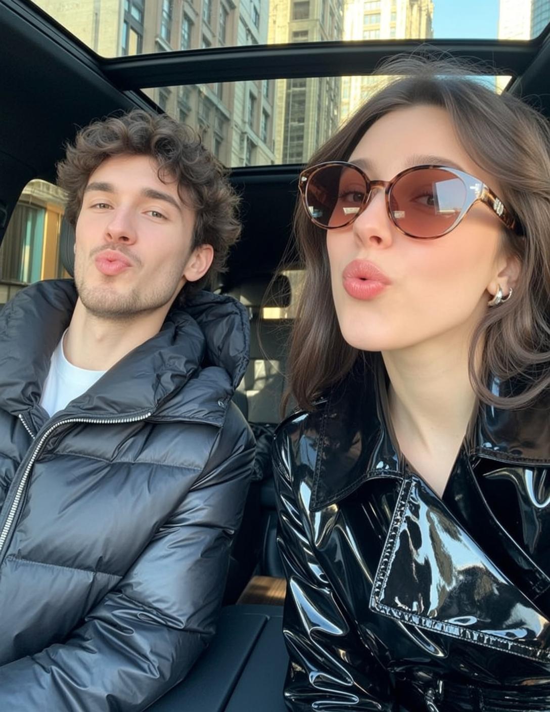 Car Selfie Puffer Jackets