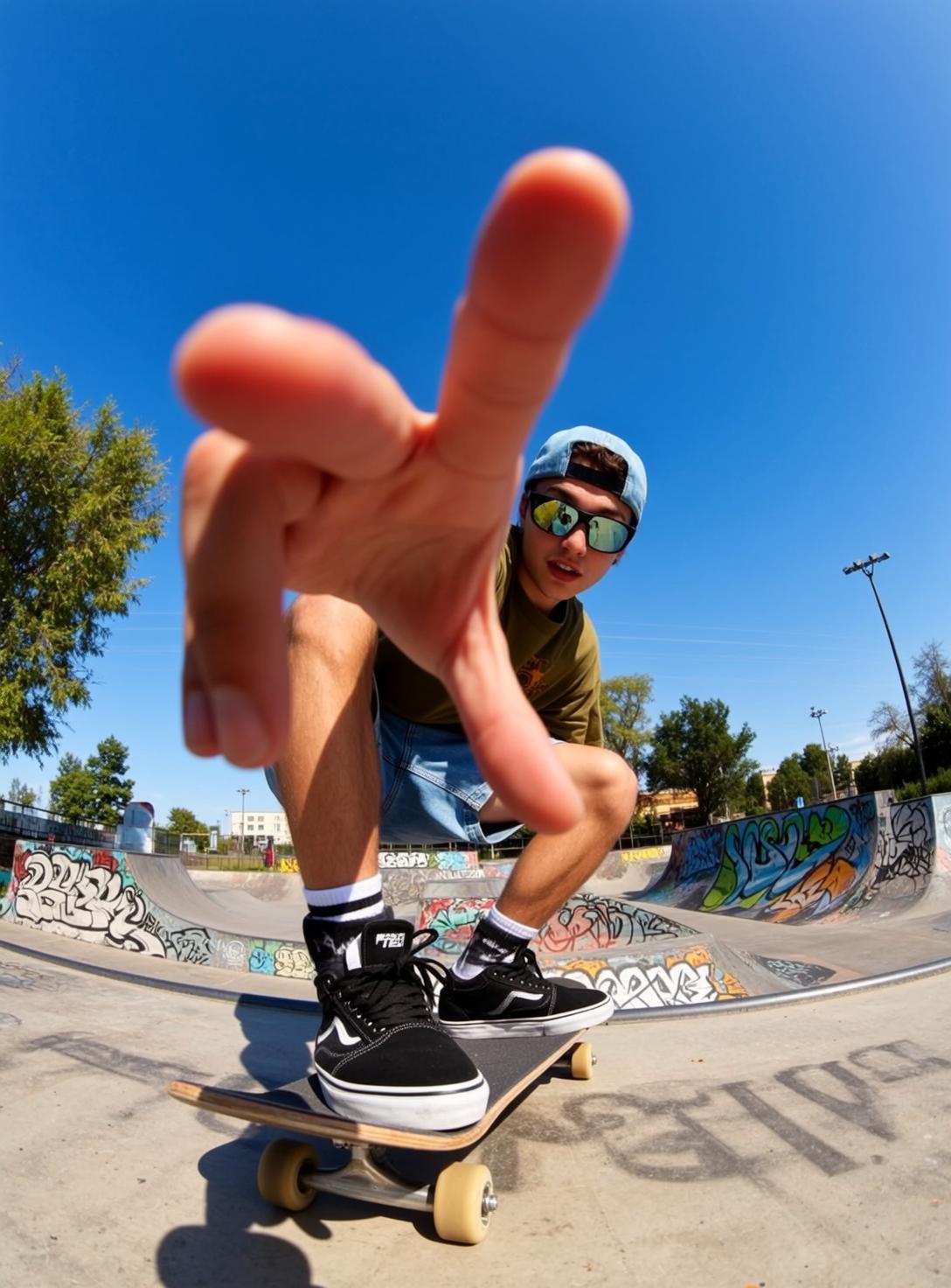 Skate Park Cap Crouch