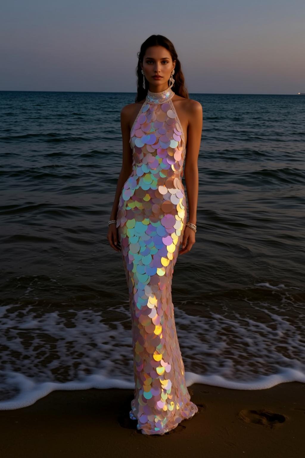 Iridescent Runway Gown