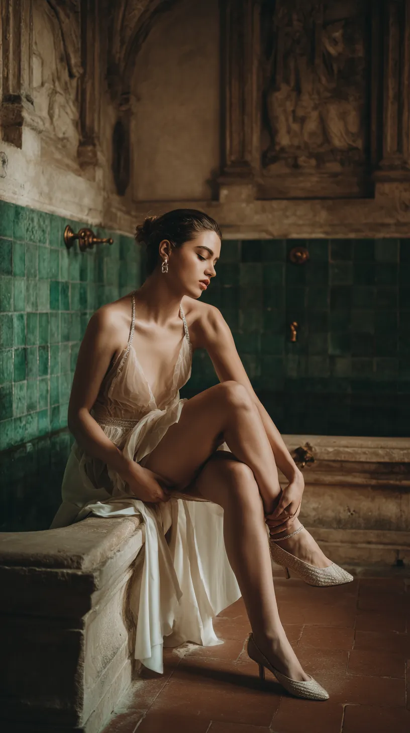 Earrings In Dress Portrait