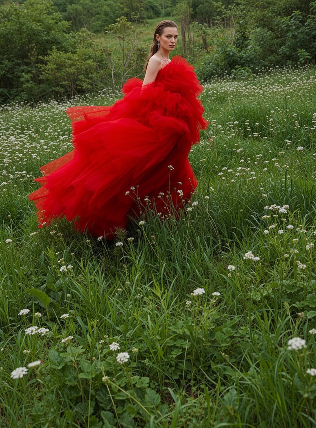 Fairycore Young Pulled Back Wet Fair Voluminous