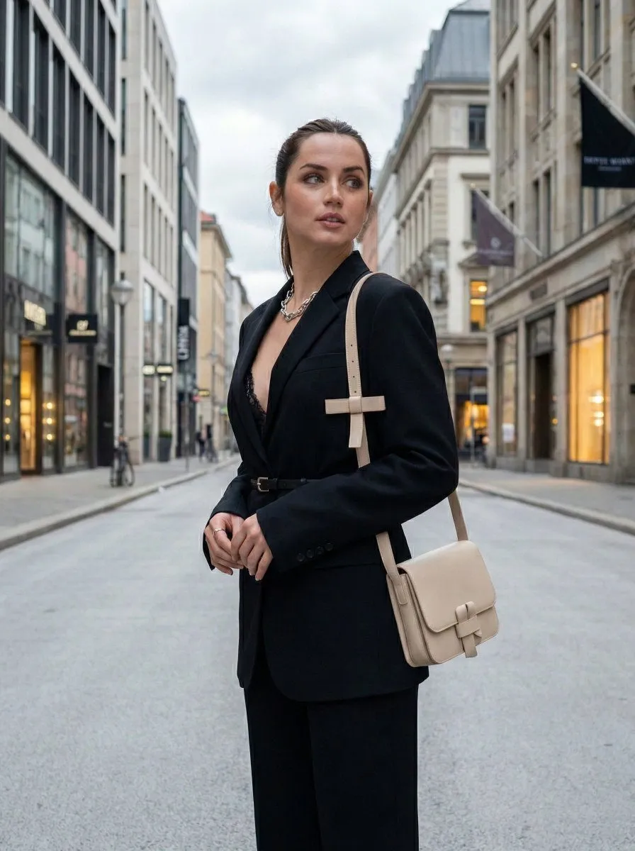Makeup And Necklace On A City Street