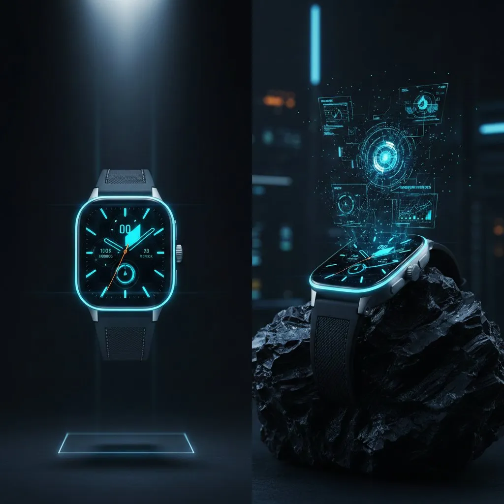 Titanium Luxury Smartwatch Cyber Studio