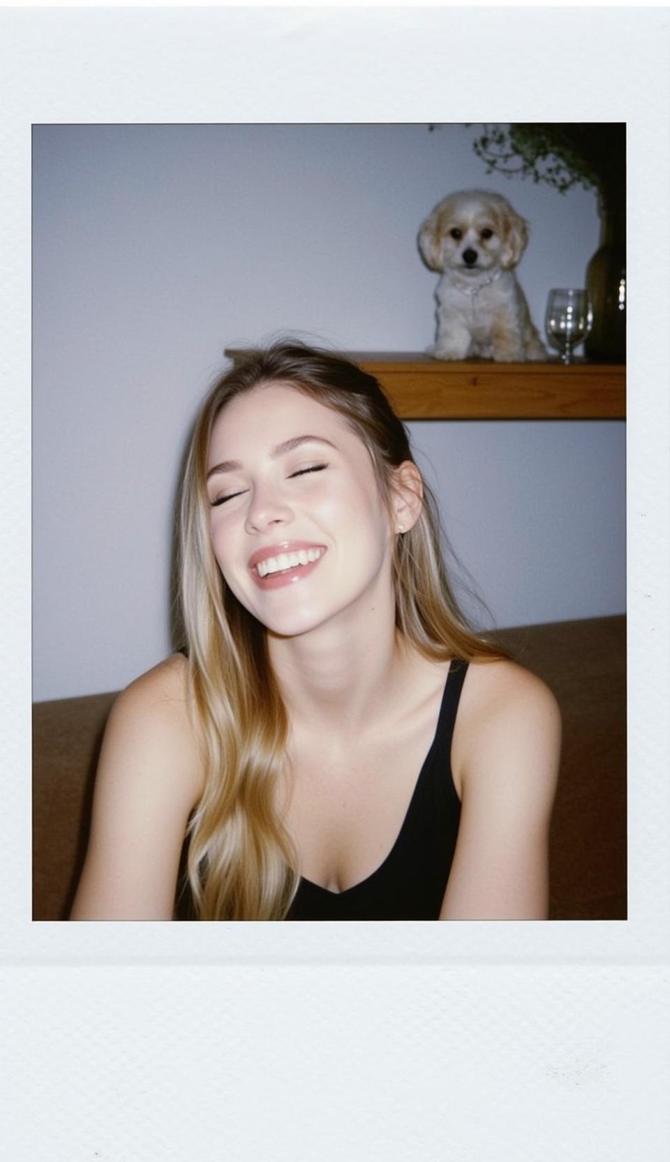 Joyful Laugh Seated Portrait