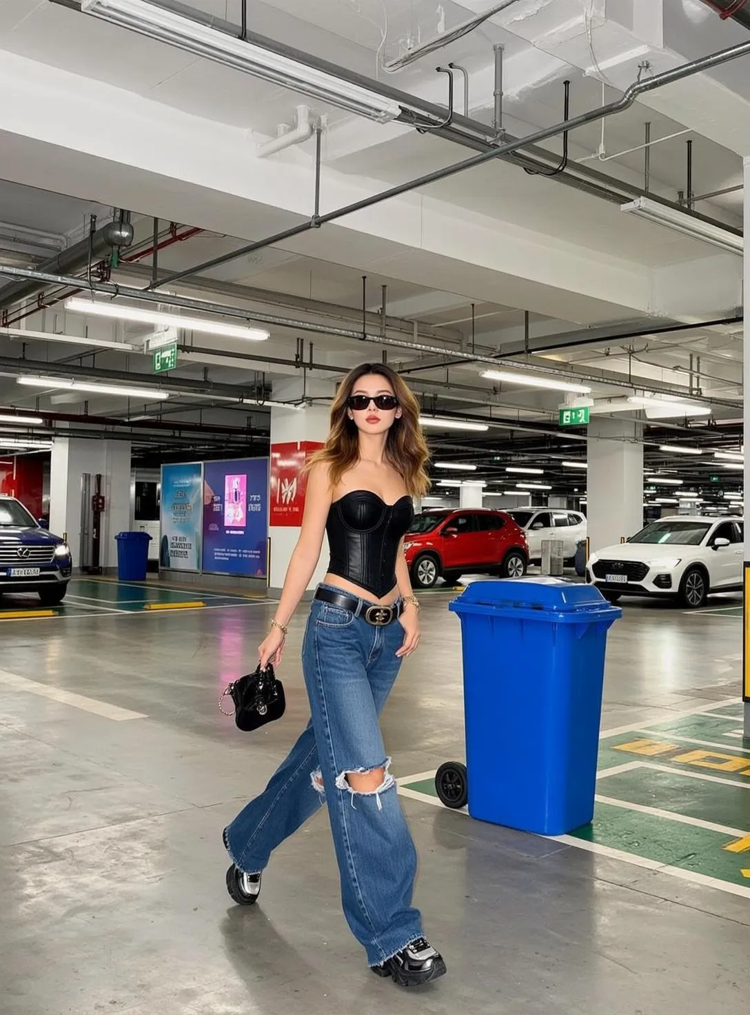 Sunglasses In A Parking Garage