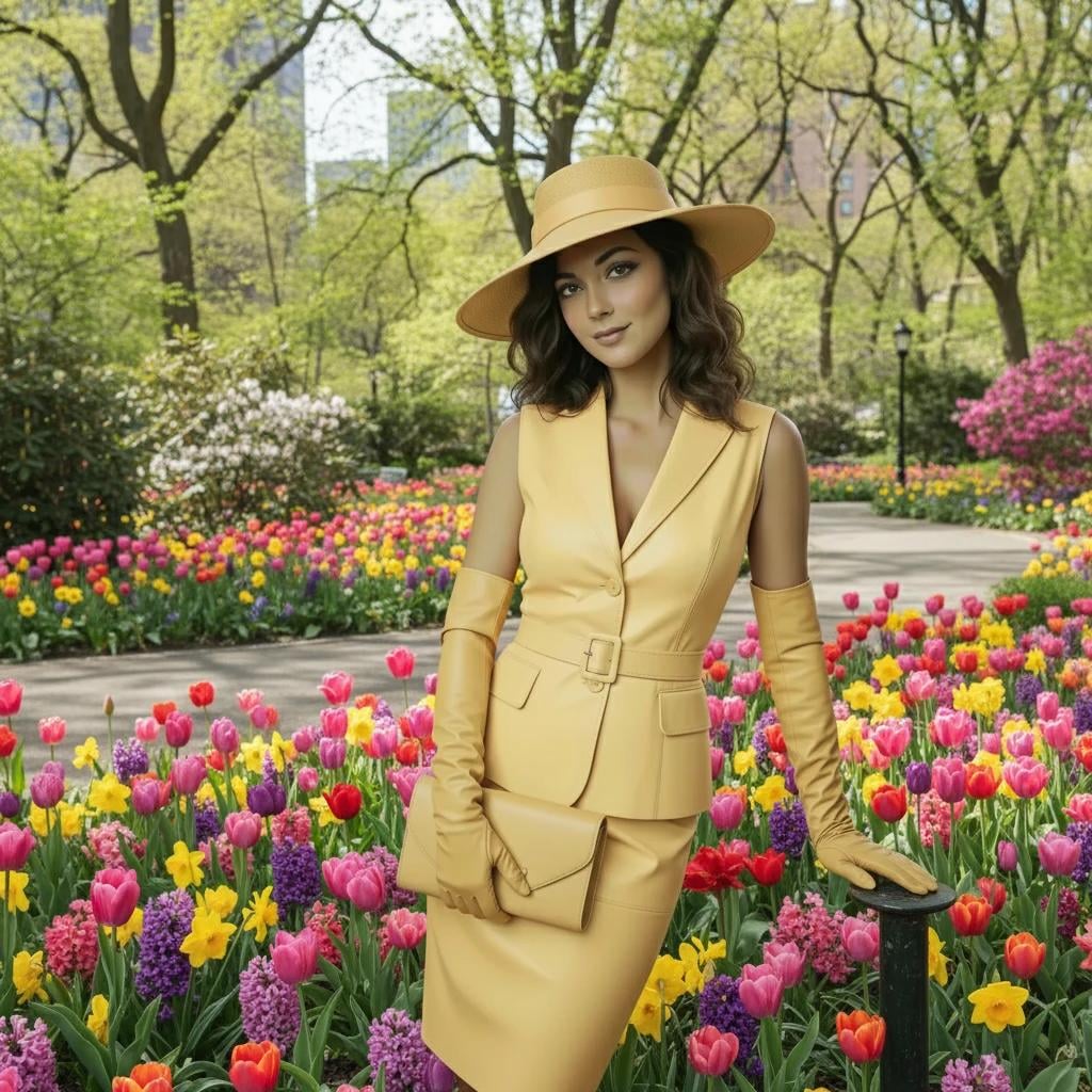 Monochromatic In Vibrant Spring Garden