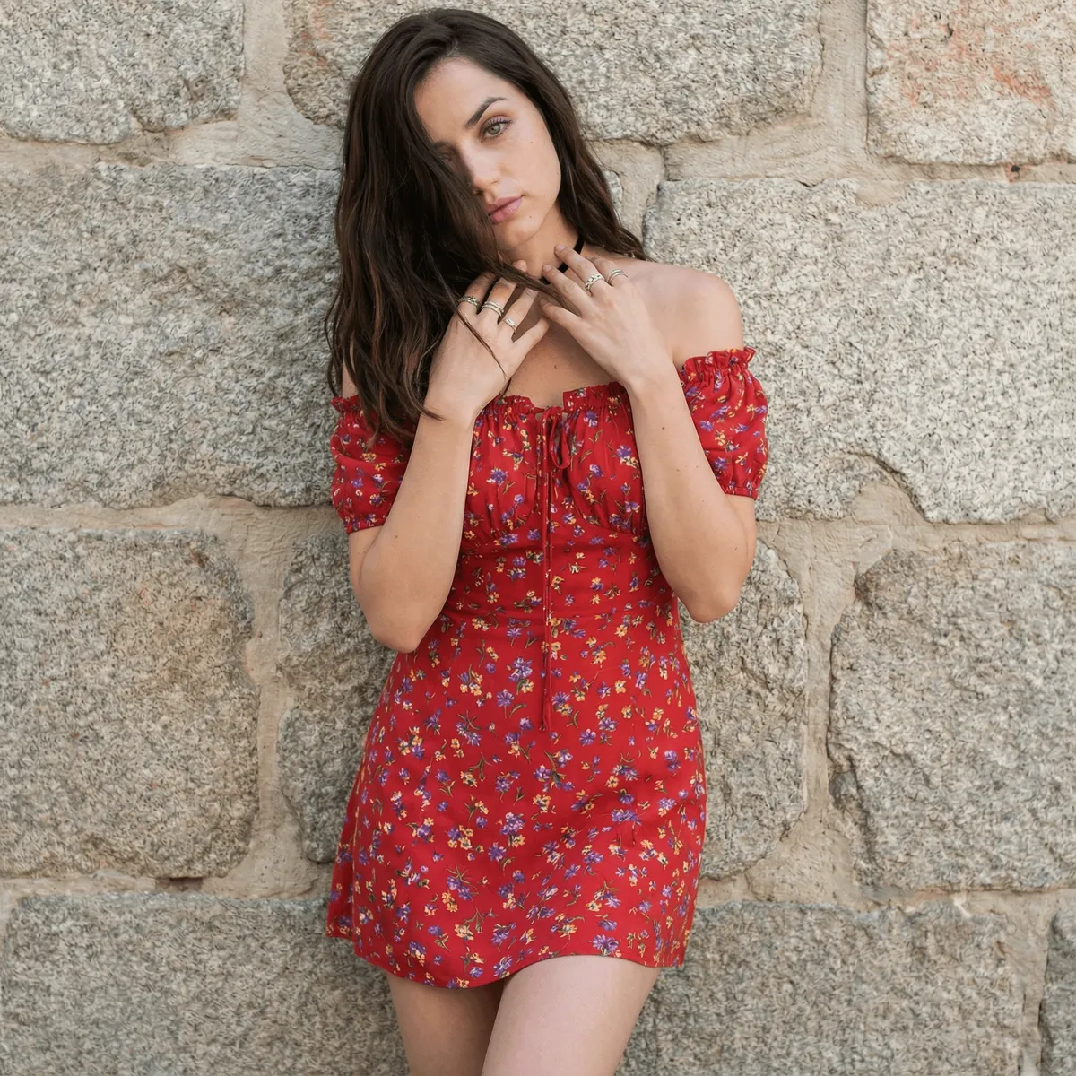 Rings With Red Dress