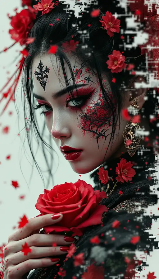 Gothic Samurai Portrait