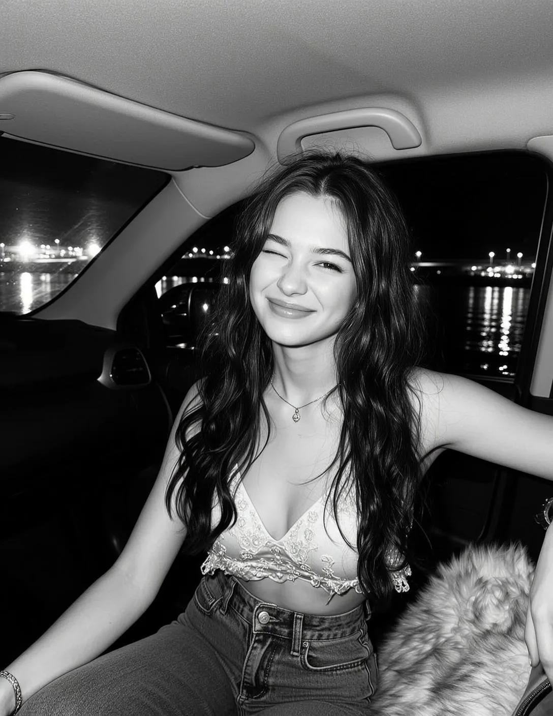 Lace Bralette Jeans Smile