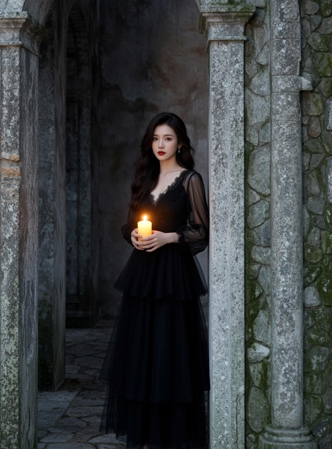 Candlelit Archway Portrait